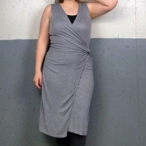 H&M faux wrap midi dress